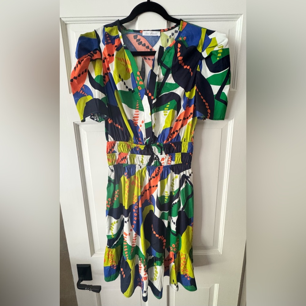 Ces Femme Multicolor Geometric Dress